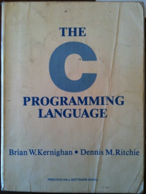 My copy of Dennis Ritchie's Book about C